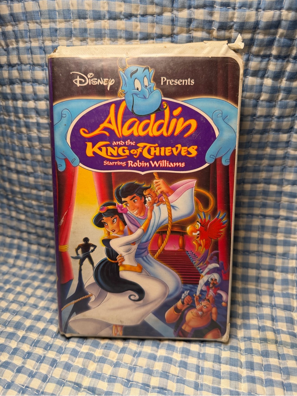 Walt Disney Presents Aladdin and the King of Thieves VHS Clamshell Case Robin Wi